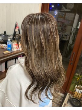 ヘアー リードレス(hair Re:dress) 大人かわいい透明感立体感 ハイライトゆるふわロング20代30代