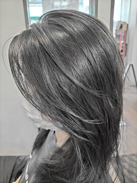 サンクスヘアー(Thanks hair) Thanks hair 白髪ぼかしカラー×赤み消しカラー