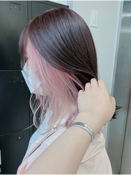 ベレーザシェルト(Beleza scelto) ba1131_ハイトーンピンクアッシュロブヘアボブウルフAラインボブ