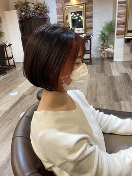 フェイバー 警固店(FAVOR) フェイスフレーミングカラー　デザインカラー/ショート