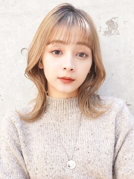 オーバーヘアー 高槻店(over hair) 【La fith】ブロンドベージュ×くびれヘア