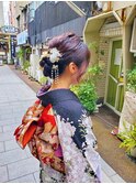 卒業式ヘアセット