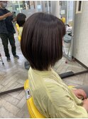 縮毛矯正した髪のレイヤー