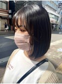 ロブ×縮毛矯正