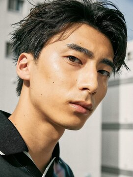 ノイ(noi) センターパートニュアンスパーマメンズカットツーブロック