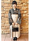 袴着付け大人シニヨンヘア20代30代40代