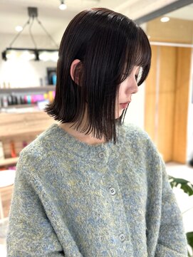 オリ 仙台(Oli) 20代イメチェン似合わせカット切りっぱなし外ハネボブ［仙台］