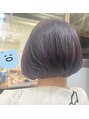 アーサスバイヘッドライト 千葉富士見店(ursus by HEADLIGHT)&nbsp;紫メッシュのミニボブ。