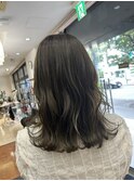 ダークオリーブ 透明感カラー ニュアンスカラー