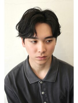 ココ 原宿(KOKO) □ニュアンスパーマカルマパーマ#センターパート#ダークアッシュ