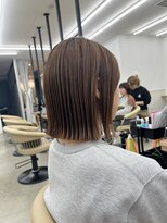 サンド 大阪梅田(sand)&nbsp;@haru__sand ボブルフ/黒髪/ネビージュ/小顔/ワンレン/大阪梅田