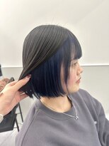 ゴウトゥデイシェアサロン 町田店(GO TODAY SHAiRE SALON)&nbsp;インナーカラーネイビーブルー【町田】