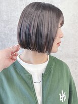 モリオ(morio)&nbsp;:リップラインボブぱっつんボブ内巻きボブ前下がりボブ黒髪ボブ