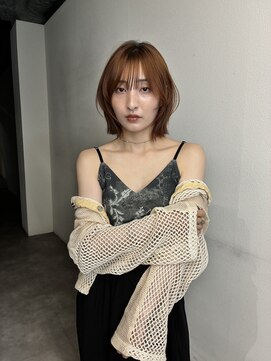 ロンドプロフィール 浦和(Lond profil) 顔まわりレイヤー外ハネ韓国風ヘア髪質改善浦和ボブ