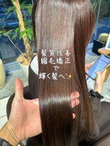 アース 武蔵境店(HAIR & MAKE EARTH) 【髪の広がりに悩む方必見】髪質改善縮毛矯正で自然なツヤ髪へ