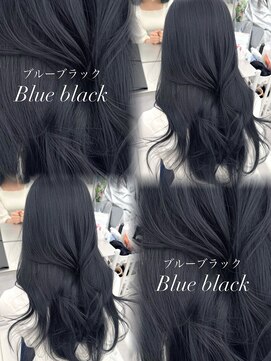 アマトウキョウスマートサロン(AMA TOKYO×Smart Salon) 韓国ヘア　透明感カラー　ブルーブラック