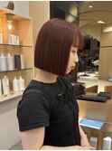 レッドカラー デザインカラー ブリーチなしダブルカラー