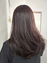 リュンヌ(Lune)&nbsp;ダークワインレッドカラー/たっぷりレイヤーカット/YU192