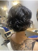 セミウエット艶パーマ