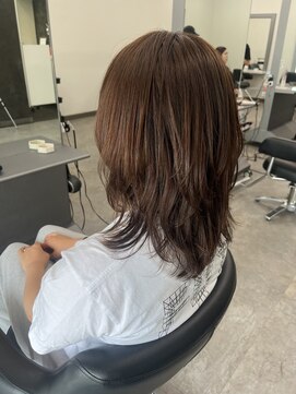 ガルボヘアー 桟橋店(garbo hair) レイヤーカット　秋カラー　かわいい　顔まわりカット