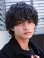 レタッチ バイ フィフス 天神大名(RETOUCH by fifth)&nbsp;天神大名シャドウパーマメンズカットラウンドマッシュ30代