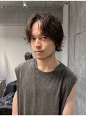フェザーパーマ/サーフカール/刈り上げセンターパート