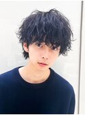 MEN’S HAIR/波巻ツイストスパイラル/フェザーパーマ/大宮