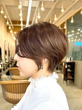 ロンドリゼル 札幌(Lond RiseL) オリーブグレー/ショートボブ/ココアベージュ/黒髪/小顔/札幌