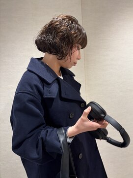 エレノア 四条烏丸店(Eleanor) 【白石】ミニボブ×ニュアンスパーマ