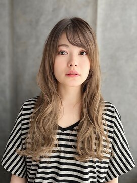 ラピス 新宿店(Lapis) 《30代～大人透明感》白髪ぼかしハイライト＋艶カラー