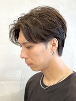 エリマバイフィフス 調布(elima by fifth)&nbsp;調布メンズパーマフェザーパーマショートパーマセンターパート