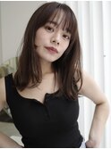 レイヤーカットウルフカットボブグレージュオリーブべージュ