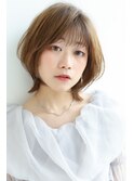 春色レイヤーショート◎20代30代小顔効果外ハネスタイル