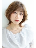 バームヘア(balm hair)&nbsp;春色レイヤーショート◎20代30代小顔効果外ハネスタイル