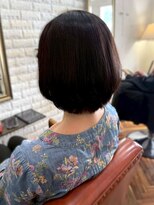 アトリエ ミム 二子玉川店(atelier mim) ショートボブ 白髪ぼかし ダークカラー 髪質改善トリートメント