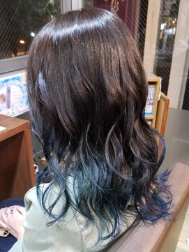 パピヨンロゼ(Papillon Rose) グラデーション☆コバルトブルー&ディープエメラルド