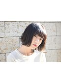 透け感ことりベージュの★外ハネボブ★【shanti 石川】