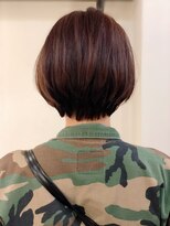 ベック ヘアサロン(BEKKU hair salon) ナチュラルピンクベージュが可愛い♪コロンと丸いショートボブ!