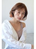 大人可愛い20代30代40代◎イメチェン似合わせカット流しバング