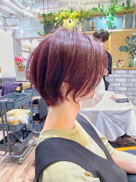 アヴァロン(AVALON) 【30代40代】横顔美人な絶壁解消ショートパーマ「永田カズヤ」