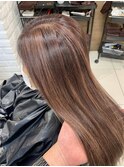 脱白髪染ハイライト+イルミナ+トリートメント　Ash吉祥寺店