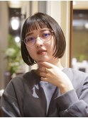 オン眉ボブ/ミニボブ/ぱつっとボブ/前下がりボブ/梅田/茶屋町