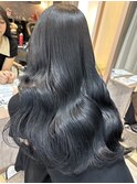 夏のヘアアレンジ/オリーブベージュ/ニュアンスパーマ