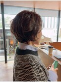 くせをいかしたショートボブ