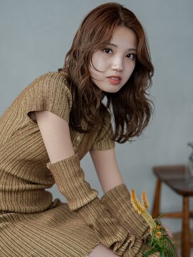 ファルファラ(farfara) 【farfara】ロングレイヤー/オレンジブラウン(問屋町テラス)