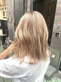 アメリ ココロ 南森町店(Ameri cocoro.) ダメージを抑えたブリーチで作るハイトーンもお任せください。