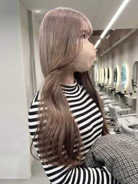 ソル ジングウマエ(SOL JINGUMAE) ミルクティーベージュレイヤーインナーカラーグレージュカラー