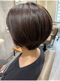 丸みショートブラウン♪