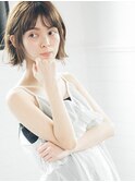 イメチェン/外ハネボブ/ワイドバング/前髪/美髪
