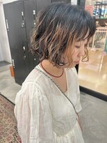 リンダ(LINDA)&nbsp;ミニボブ/パーマ/ハイライト[札幌美容室LINDA]
